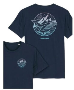 Whales & Mountains T-Shirt. Quelle & ©: Treesteem Clothing.