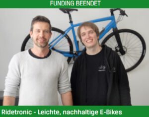 Investmentchance Green Rocket: Ridetronic - Leichte, nachhaltige E-Bikes. Quelle & ©: Green Rocket.