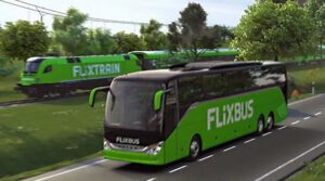 Umweltfreundliche Fortbewegungsmittel: Flixbus und Flixtrain. Quelle & ©: Flixmobility SE.